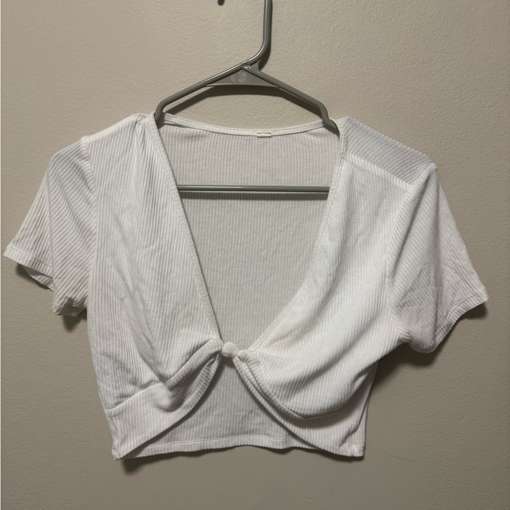 Alo white tie tee size S/M